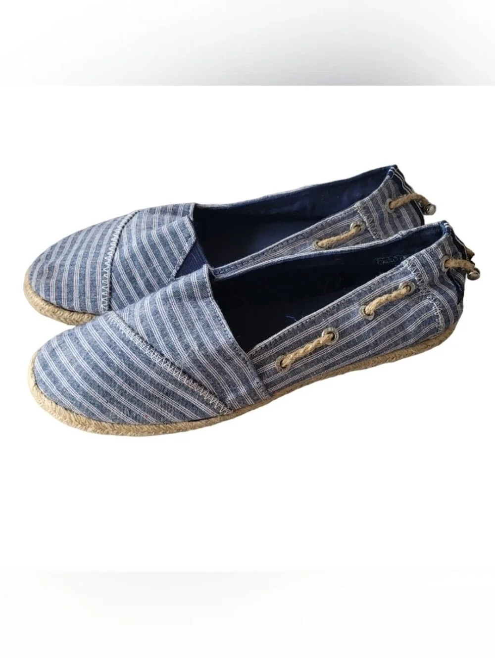 Nautica Rudder Striped Espadrille Sz 8.5